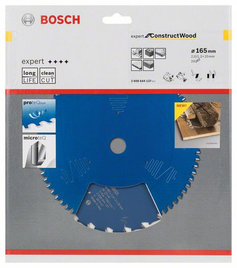 Lama circolare BOSCH Ø esterno 165 mm Numero di denti 24 WZ ( 8000342207 )