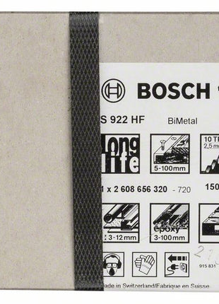 BOSCH Säbelsägeblatt S 922 HF Länge 150 mm Breite 19 mm ( 8000343752 )