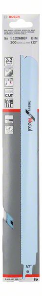 BOSCH Reciprocating saw blade S 1226 BEF Length 300 mm Width 25 mm ( 8000343768 )