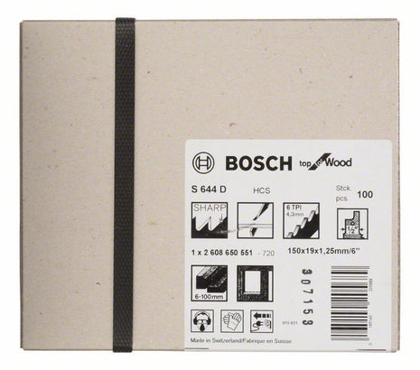 BOSCH Säbelsägeblatt S 644 D Länge 150 mm Breite 19 mm ( 8000343831 )