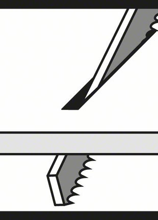 BOSCH Stichsägeblatt T 101 B Clean for Wood L.100mm Zahnteilung 2,7mm ( 8000345998 )