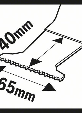 BOSCH Tauchsägeblatt AII 65 APB Breite 65 mm Eintauchtiefe 40 mm ( 8000346238 )