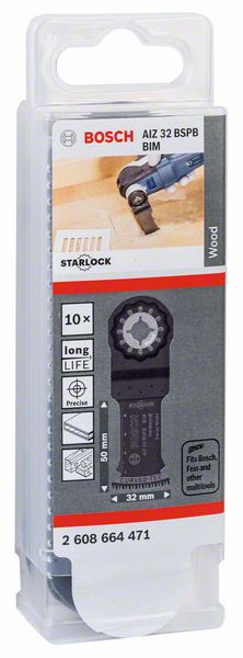 BOSCH plunge-cut saw blade AIZ 32 BSPB Width 32 mm Plunge depth 50 mm ( 8000346263 )