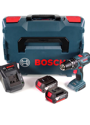 Bosch GSB 18-2-Li Plus Professional 18 V Akku Schlagbohrschrauber in L-Boxx mit 2x GBA 3,0 Ah Akku + Ladegerät ( 0615990J28 ) - Toolbrothers