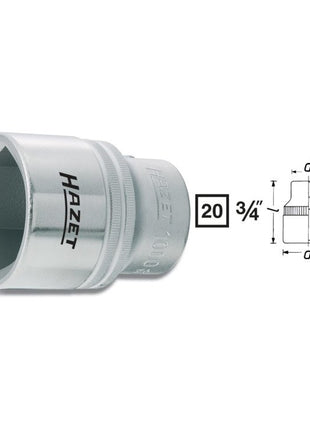 HAZET Steckschlüsseleinsatz 1000 3/4 ″ 6-kant ( 8000466296 )