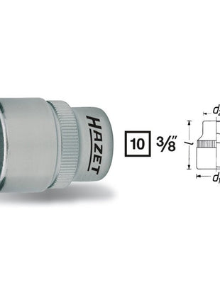 HAZET Steckschlüsseleinsatz 880 3/8 ″ 6-kant ( 8000466459 )