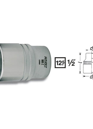 Inserto de llave de vaso HAZET 900Z 1/2″ 12 puntas (8000466656)