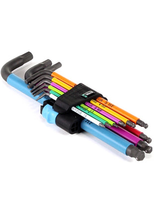 Wera 950/9 Hex-Plus Multicolour HF 1 Winkelschlüsselsatz - 9-teilig, mit Haltefunktion ( 05022210001 ) - Toolbrothers