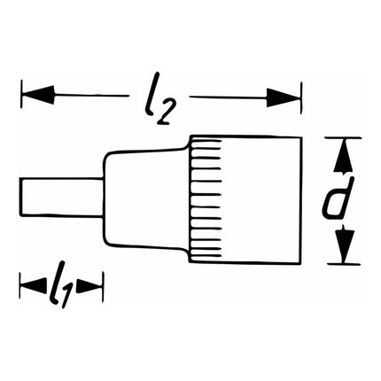 Presa HAZET 986L 1/2 ″ esagonale ( 8000753790 )