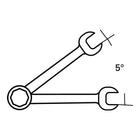 STAHLWILLE llave de carraca combinada 17F, ancho 13 mm, largo 182 mm (8000755556)