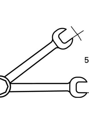 STAHLWILLE llave de carraca combinada 17F, ancho 19 mm, largo 252 mm (8000755562)