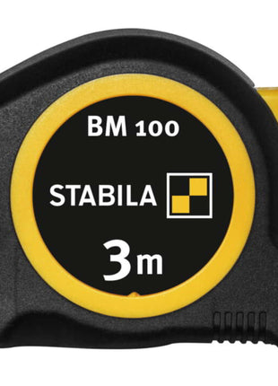 Cinta métrica de bolsillo STABILA BM 100 longitud 3 m ancho 16 mm mm/mm (8000911834)