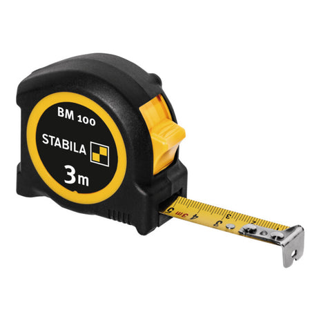 STABILA Taschenrollbandmaß BM 100 Länge 3 m Breite 16 mm mm/mm ( 8000911834 )