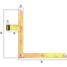 Zawias kątowy do bram GAH 400x600x40x105mm (8001514105)