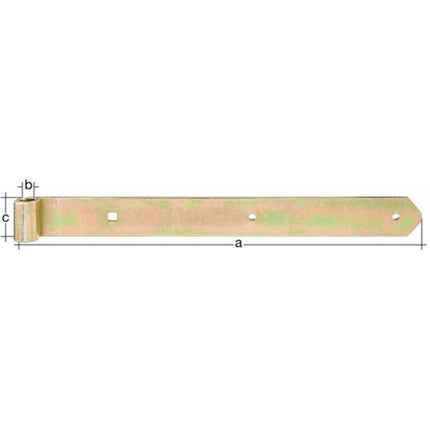 GAH shutter hinge length 700 x 16 x 45 mm thickness 5 mm ( 8001619575 )