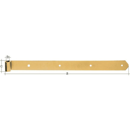 GAH shutter hinge length 600 x 13 x 40 mm thickness 5 mm ( 8001719932 )