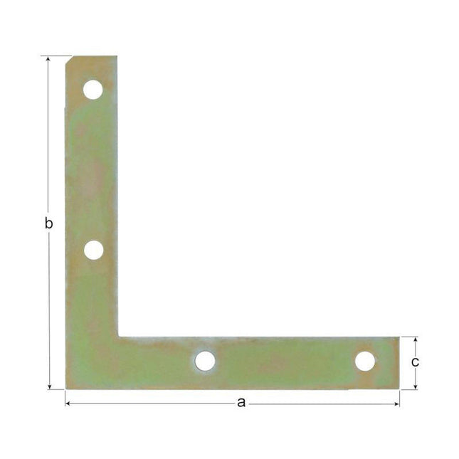GAH Equerre de meuble longueur 100 x 100 mm largeur 15 mm épaisseur 1,5 mm ( 8002379803 )