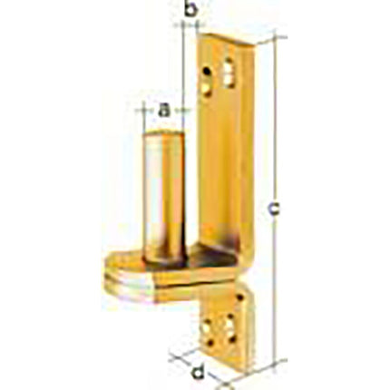 GAH clamp DI on plate 20x20mm ( 8002533000 )