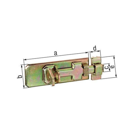 GAH Sicherheits-Schlossriegel Länge 100 mm Breite 40 mm ( 8002901568 )