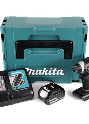 Makita DTD 152 RM1J B 18 V Li-Ion Akku Schlagschrauber Sonderausgabe in schwarz im Makpac + 1 x BL 1840 B 4,0 Ah Akku + 1 x DC 18 RC Ladegerät - Toolbrothers