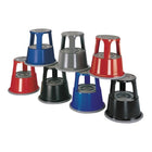 WEDO rolling stool, sheet steel, red ( 9000460104 )