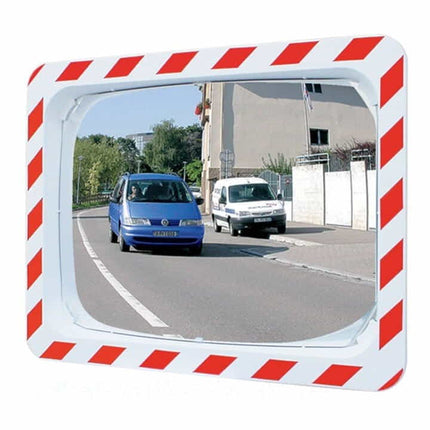 SPL traffic mirror H400xW600mm plastic, red/white ( 9000490206 )