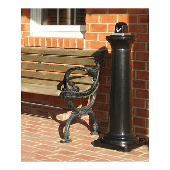 RUBBERMAID pedestal ashtray H1029xW357xD357mm black ( 9000491236 )