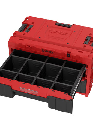 Qbrick System ONE Drawer 2 Toolbox 2.0 RED Ultra HD Caja de herramientas personalizada 587 x 380 x 340 mm 29 l con dos cajones