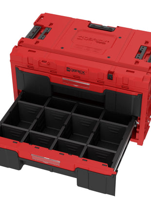 Qbrick System ONE Drawer 2 Toolbox 2.0 RED Ultra HD Caja de herramientas personalizada 587 x 380 x 340 mm 29 l con dos cajones