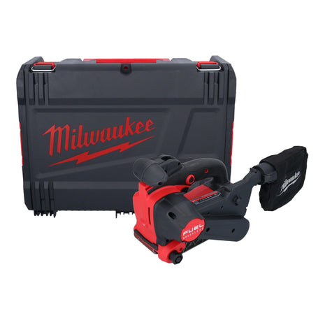 Lijadora de banda a batería Milwaukee M18 FBTS75-0X 18 V 75 x 457 mm sin escobillas + caja HD - sin batería, sin cargador