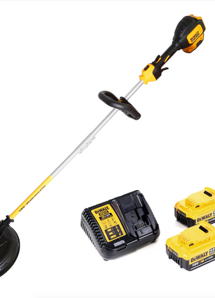 Dewalt DCM 561 PBS 18 V Brushless Li-Ion Akku Rasentrimmer mit geteilter Welle + 2x DCB 182 18V - 4 Ah Li-Ion Akku + DCB 113 Ladegerät - Toolbrothers