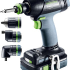 Festool Taladro atornillador a batería T 18+3 HPC 4.0 I-Set (577609)