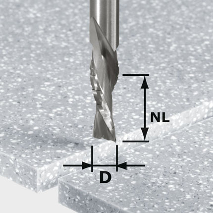 Festool HW Spi D12/42 LD ss S12 Schrupp-Schlicht-Fräser ( 492656 ) für OF 1400, OF 2000, OF 2200