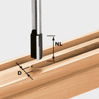 Fresadora de ranuras Festool HW S12 D14/40 (491088) para OF 1400, OF 2000, OF 2200