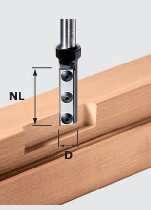 Insertos de corte Festool HW S12 D16/50 WP (497454) para OF 1400, OF 2200