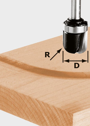 Festool HW S8 R6,4 KL Wasserrinnenfräser ( 490982 ) für OF 900, OF 1000, OF 1010, OF 1010 R, OF 1400, OF 2000, OF 2200