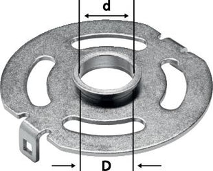 Anillo copiador Festool KR-D 24.0/OF 1400 (492182) para OF 1400 / VS 600