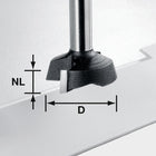 Fraise à surfacer Festool S8 HW MFK (500368) pour fraiseuse de chants modulaire MFK 700 EQ/B-Plus