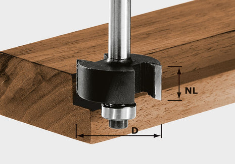 Festool HW S8 D31,7/NL 12,7 Falzfräser ( 491022 ) für OF 900, OF 1000, OF 1010, OF 1010 R, OF 1400, OF 2000, OF 2200