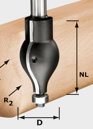 Festool HW R20.5/16/D32/57 S12 Profilfräser ( 492711 ) für OF 1400, OF 2000, OF 2200