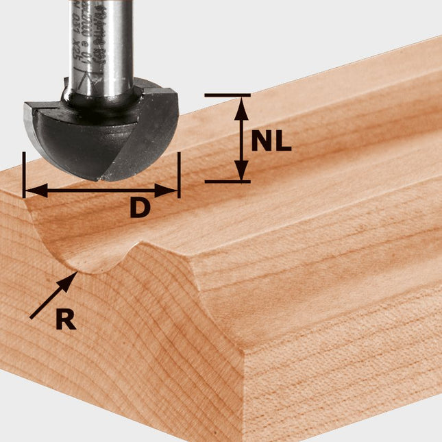 Festool HW S12 D40/25/R20 Hohlkehlfräser ( 491105 ) für OF 1400, OF 2000, OF 2200