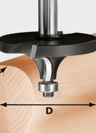 Festool HW R16/D64/26 S12 Abrundfräser ( 492710 ) für OF 1400, OF 2000, OF 2200