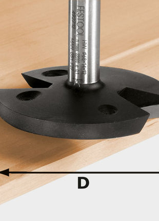Fresa aplanadora Festool HW D68/14/R35 S12 (492712) para OF 1400, OF 2000, OF 2200