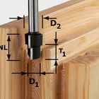 Festool HW D16,3/12,3/9,3 S12 Stufenfräser ( 492713 ) für OF 1400, OF 2000, OF 2200