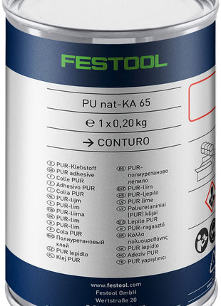 Festool PU nat 4x-KA 65 Adhesivo PU natural (200056) para KA 65