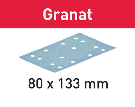 Festool STF 80x133 P120 GR/10 tiras de lijado granate (497129) para RTS 400, RTSC 400, RS 400, RS 4, LS 130, HSK-A 80x130, HSK 80x133