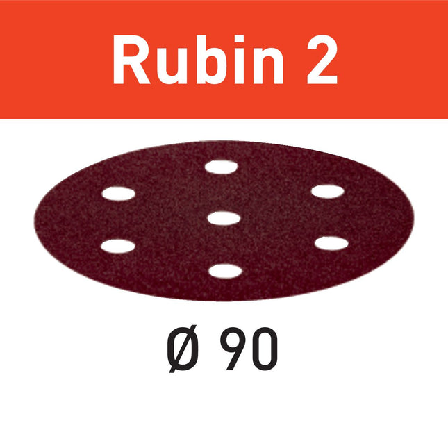 Disco abrasivo Festool STF D90/6 P150 RU2/50 Ruby 2 (499082) para RO 90 DX