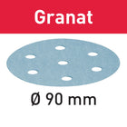 Disco abrasivo Festool STF D90/6 P1500 GR/50 granate (498330) para RO 90 DX