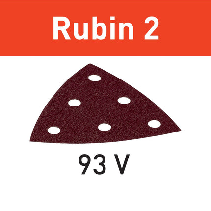 Festool STF V93/6 P220 RU2/50 Schleifblatt Rubin 2 ( 499168 ) für RO 90 DX, DX 93, RS 300, RS 3, LRS 93 (Bügeleisenschleifschuh)