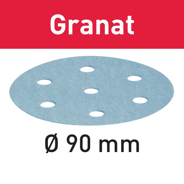 Festool STF D90/6 P220 GR/100 Schleifscheibe Granat ( 497370 ) für RO 90 DX